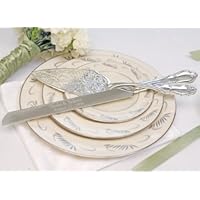 Personalized Embossed Cake Server Set