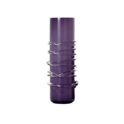 Torre & Tagus Circa Glass Ring Vase Tall, Purple
