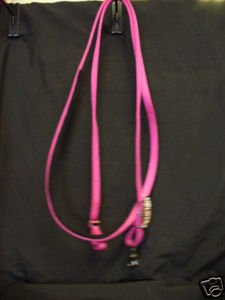 WEAVER BRIGHT PINK NYLON PONY ROPER BARREL REINS TACK