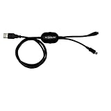 Csquid microB + miniB USB charge & data sync cable (Free BAG). Charge portable devices from any USB port - even laptops in standby mode.