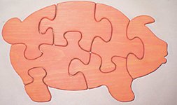 31Vm49NwINL Wooden Educational Jig Saw Puzzle   Pig