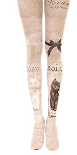 TightCode Ladies' Retro Tattoo Print Stockings Tights