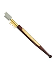 Home: Diamond-Tipped Glass Cutter - Brass Snapper - Hardwood Handle - Pro Tool