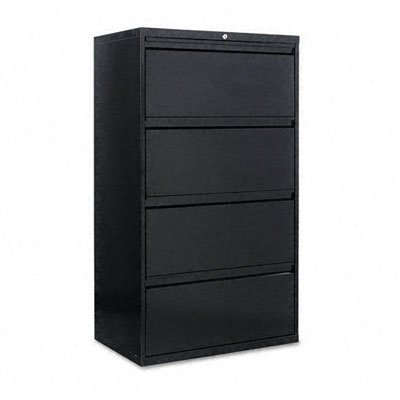 Alera Four-Drawer Lateral File Cabinet 30W X 19-14D X 54H Black