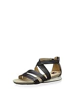 Giudecca Sandalias planas (Negro)