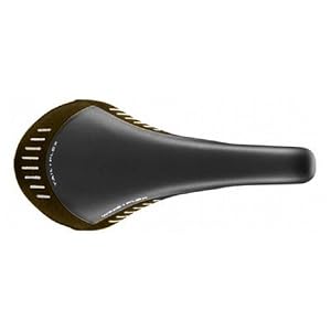 Fizik Gobi XM Braided Wing Flex/Tail Flex MTB Bicycle Saddle (Black with Brown Leather)
