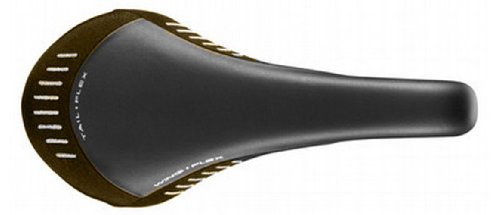 Fizik Gobi XM Braided Wing Flex/Tail Flex MTB Bicycle Saddle (Black with Brown Leather)