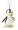 Nici 33161 - Pinguin Schlüsselanhänger, grau