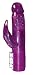 The exciting Supersonic Mini Tongue is a unique toy, designed for women who love to be sexually pampered and teased. Rotating Beads of Ecstasy send waves of pleasure deep inside the vagina, while the massaging Mini Tongue teases and titillates the clitorisoris with incredible stimulation. Controlling speed, variable rotation, and vibration options are as easy as pushing a button. Choose any combination of settings to satisfy every erotic whim. A powerful motor is contained within both the textured penis-shaped 4" X 1½" shaft and massaging tongue. Requires 2 AA size batteries, not included. Made from a firm, delightfully grape scented jelly material, this exciting love toy is sure to fulfill every sensual fantasy!