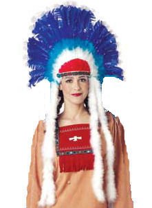Deluxe Indian Costume Headdress (Weapon not included)