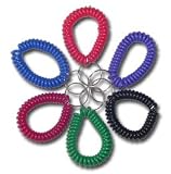Eigenschaften Karen Pryor  / Spiralarmband - Regenbogenfarben - Wrist Coil ? weinrot