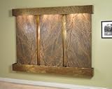 Deep Creek Falls Brown Rainforest Marble with Rustic Copper Wall Fountain