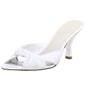Nine West Women's Roussy Slide,White,8.5 M US