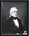 Art Poster Metal Framed Print - President James K. Polk - Artist: National Archive- Poster Size: 14 X 11