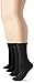 PEDS Women's Classic Solid and Patterned Dress Crew Socks, 4 Pairs, Black, Shoe Size/5-10