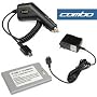 Bargaincell- Verizon LG VX9900 VX-9900 enV Accessory Bundle- Car Cigarette Lighter Charger + Home Travel Charger + Standard Lithium-Ion Battery 900mAh
