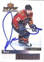Ray Ferraro, Atlanta Thrashers, 2000 Upper Deck MVP Stanley Cup Edition Autographed Card
