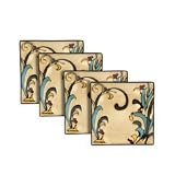 Gourmet Basics by Mikasa Belmont Square Leaves Salad Plates, Set of 4