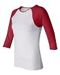 Ladies' 1x1 Rib 3/4 Sleeve Raglan T-Shirt