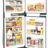 RV Motorhome Stainless Steel Wraparound 3-Way Refrigerator Doors 52 7/8