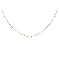 Freshwater White Pearl Necklace (14")
