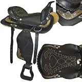 Western All Leather Saddle - Black