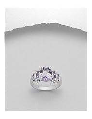 Amethyst Ring In 92.5 Sterling Silver