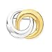 925 Silver & Yellow Gold Double-Circle Pin
