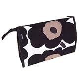 marimekko　MINI UNIKKO MAKE UP BAGS／MEDIA ミニウニッコ　メディア ポーチ（Ｌ）ホワイト＆ブラック　の画像
