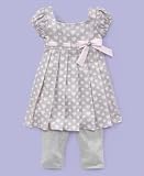 Sweet Heart Rose Baby Girl Heart Babydoll Dress Set