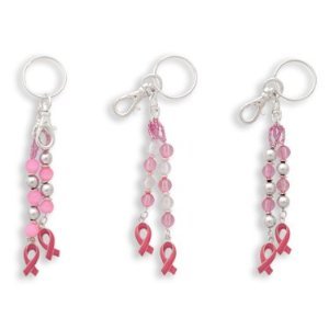 Asst. Pink Ribbon Breast Cancer Awareness Keychain 
