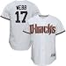 Majestic Arizona Diamondbacks #17 Brandon Webb White Replica Baseball Jersey