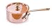 Mauviel M'Heritage M150B 6528.00 0.4 Quart Small Saucepan with Lid, Bronze Handle