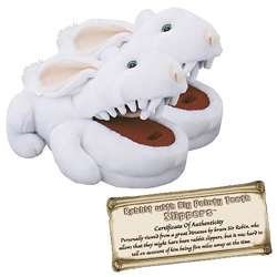 Toy Vault Rabbit with Big Pty Teeth Slippers