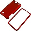 Red Rubberized Protector Case for Motorola DROID 4 XT894