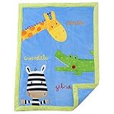 Koala Baby Safari Blanket with Giraffe, Zebra and... by