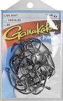 Gamakatsu 25 Pack Live Bait Hook (Black - 4 0)