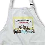 Turkeys at a Vegetarian Restaurant - Waist Apron With Pockets