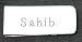 Money clip with engraved name: Sahib