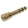 3.5mm Socket to 6.35mm Jack Plug Audio Stereo Adaptor Gold Premium Quality 6.3mm 1/4 inch Headphone Adapter