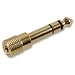 3.5mm Socket to 6.35mm Jack Plug Audio Stereo Adaptor Gold Premium Quality 6.3mm 1/4 inch Headphone Adapter
