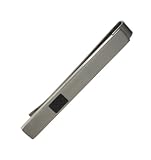 Edelstahl Krawattennadel "Man" 7x58mm Farbe Stahl/schwarz Männerschmuck
