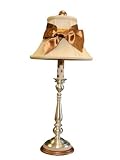 Metallic Candlestick Hand Painted Table Lamp