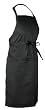 Chef Works F8 Butcher Apron, 34-Inch Length by 24-Inch Width, Black