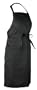 Chef Works F8 Butcher Apron, 34-Inch Length by 24-Inch Width, Black