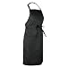 Chef Works F8 Butcher Apron, 34-Inch Length by 24-Inch Width, Black