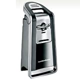 Hamilton Beach 76607 Pop-Top Electric Can Opener, Black and Chrome