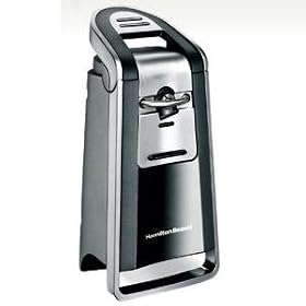 Hamilton Beach 76607 Pop-Top Electric Can Opener, Black and Chrome by Hamilton Beach