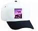White Cap with drinking, water, goats