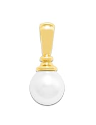South Sea White Pearl Pendant in 14K Yellow Gold (11-12mm)
